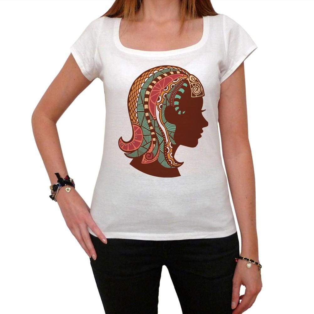 'Virgo zodiac sign, White <span>Women's</span> T-shirt, 100% cotton 00214 - ULTRABASIC