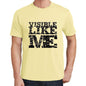 Visible Like Me Yellow Mens Short Sleeve Round Neck T-Shirt 00294 - Yellow / S - Casual