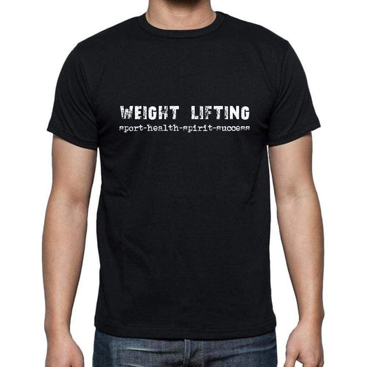 Weight Lifting Sport-Health-Spirit-Success Mens Short Sleeve Round Neck T-Shirt 00079 - Casual