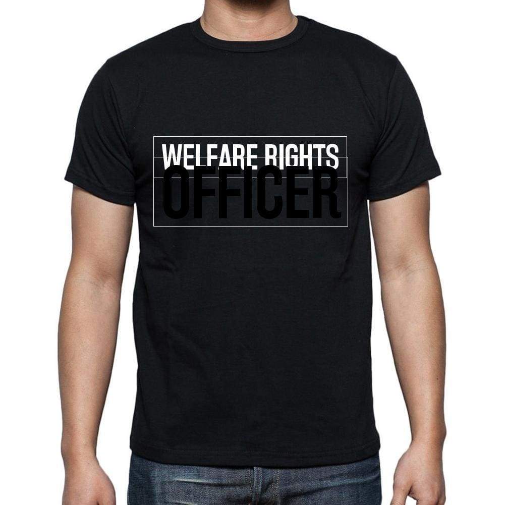 Welfare Rights Officer T Shirt Mens T-Shirt Occupation S Size Black Cotton - T-Shirt