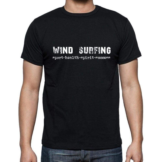 Wind Surfing Sport-Health-Spirit-Success Mens Short Sleeve Round Neck T-Shirt 00079 - Casual