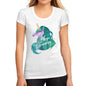 Womens Graphic T-Shirt Keep Dreaming Unicorn White - White / S / Cotton - T-Shirt