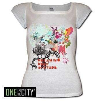 Womens T-Shirt One In The City Andrea Short-Sleeve Top