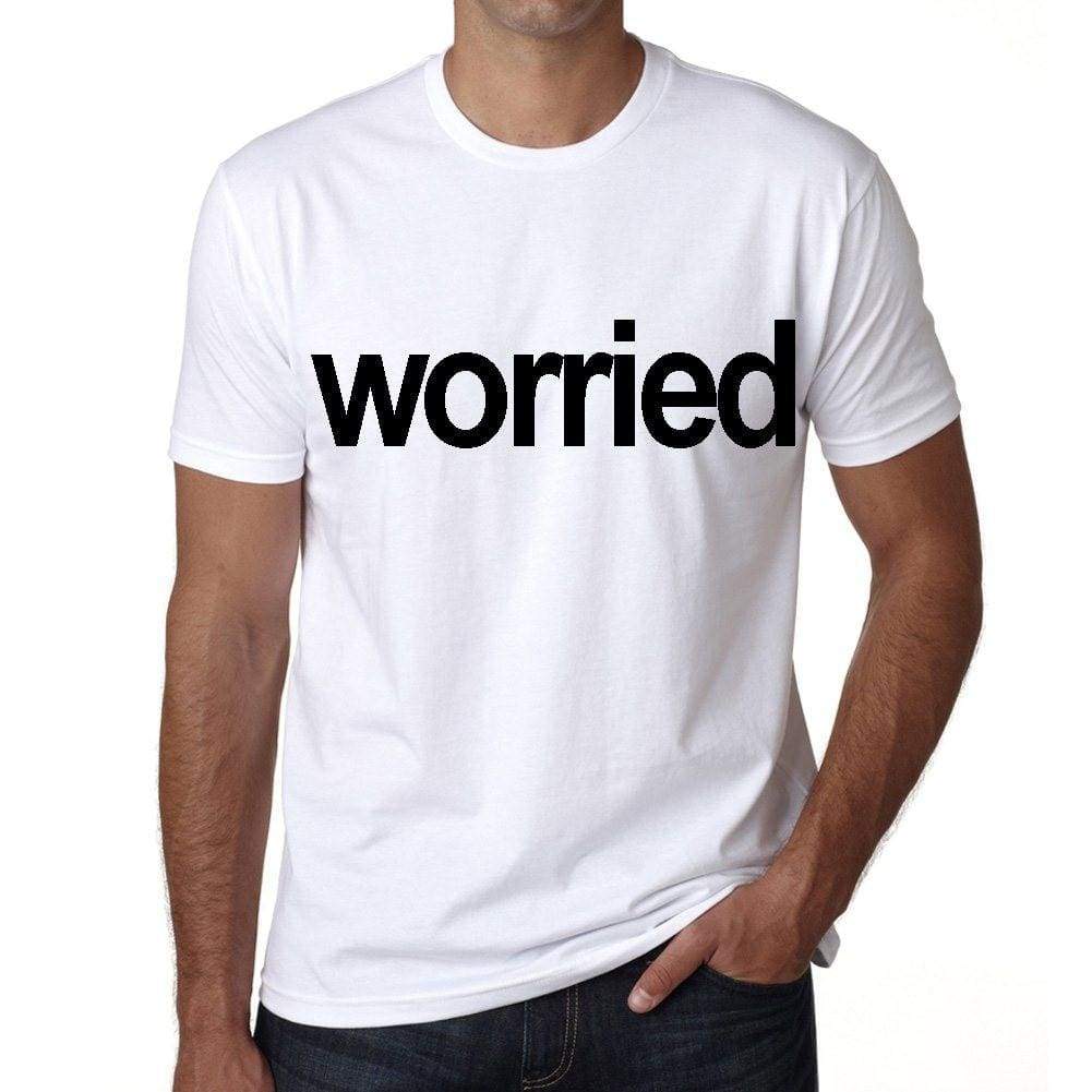 Worried Mens Short Sleeve Round Neck T-Shirt