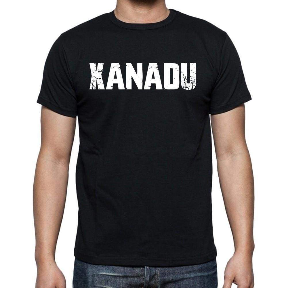 Xanadu White Letters Mens Short Sleeve Round Neck T-Shirt 00007