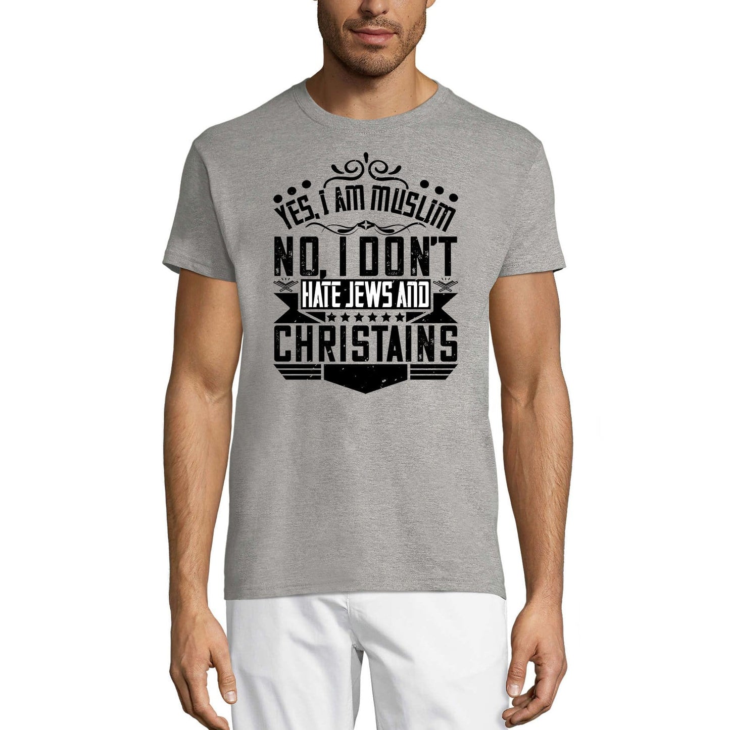 ULTRABASIC Men's T-Shirt Yes I'm Muslim Quote - Religious Shirt