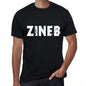 Zineb Mens Retro T Shirt Black Birthday Gift 00553 - Black / Xs - Casual