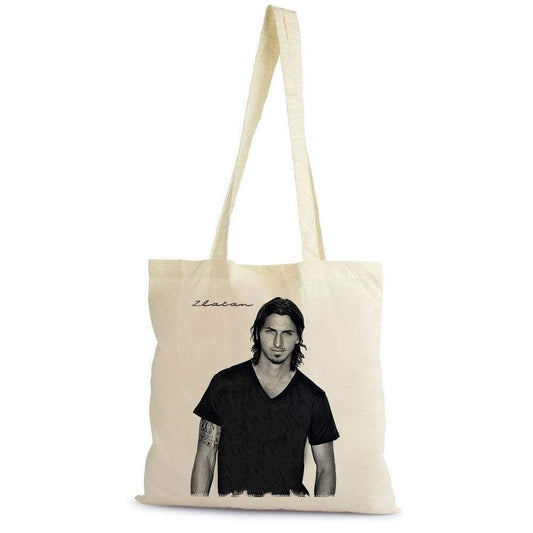 Zlatan Ibrahimovic Tote Bag Shopping Natural Cotton Gift Beige 00272 - Beige - Tote Bag