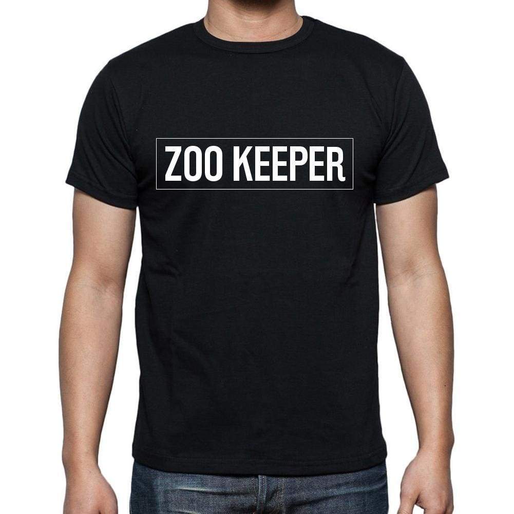 Zoo Keeper T Shirt Mens T-Shirt Occupation S Size Black Cotton - T-Shirt